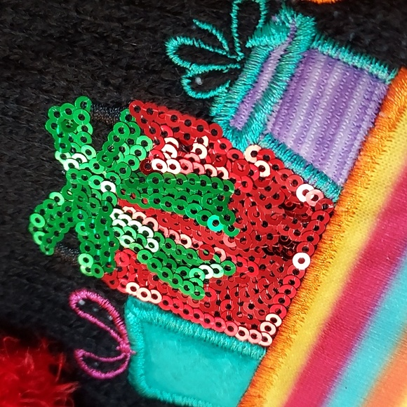 Womens Holiday Time Christmas Sweater Happy Llama Days - Picture 11 of 14